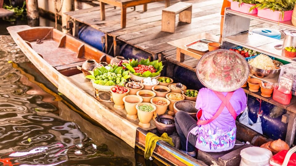 Bangkok Tailandia Mercados Flotantes